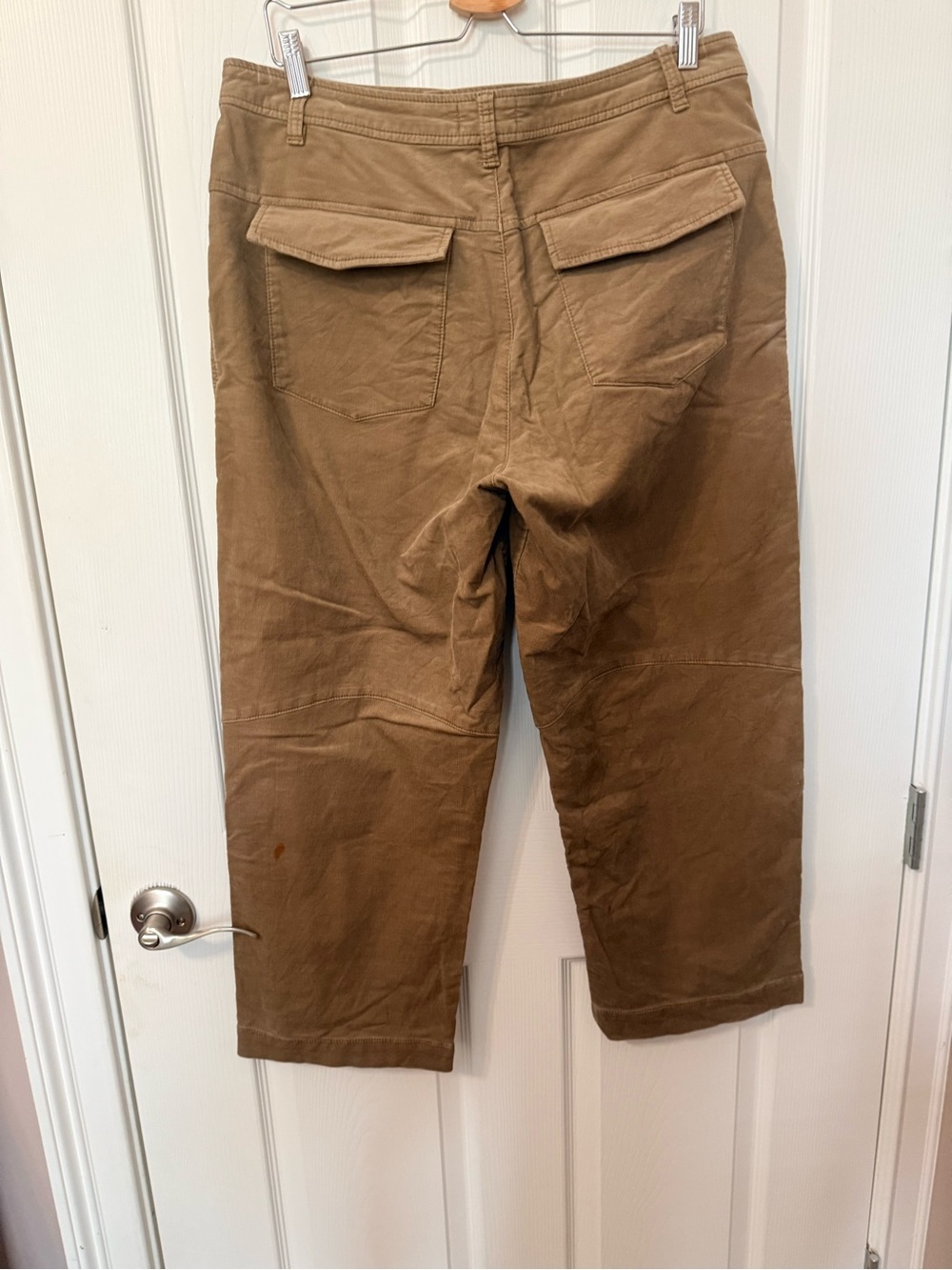 Kut from the Kloth Cropped Wide-Leg Corduroy Pants in Camel - Picture 4 of 7